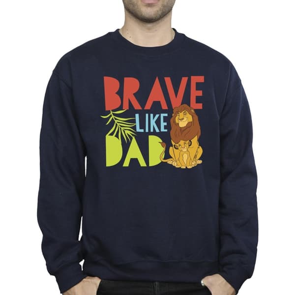 Disney Mens The Lion King Brave Like Dad Sweatshirt