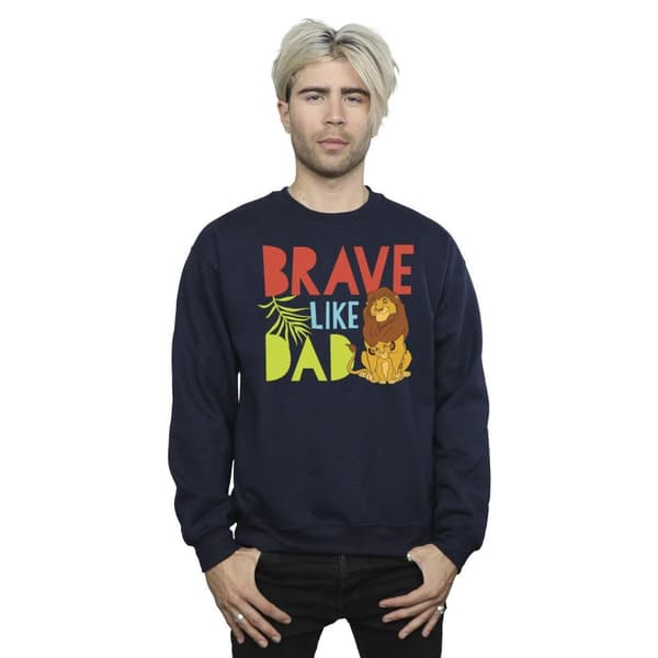 Disney Mens The Lion King Brave Like Dad Sweatshirt