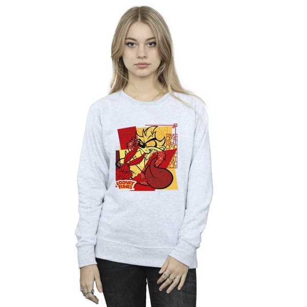 Looney Tunes Womens/Ladies Taz Bugs Rabbit New Year Sweatshirt