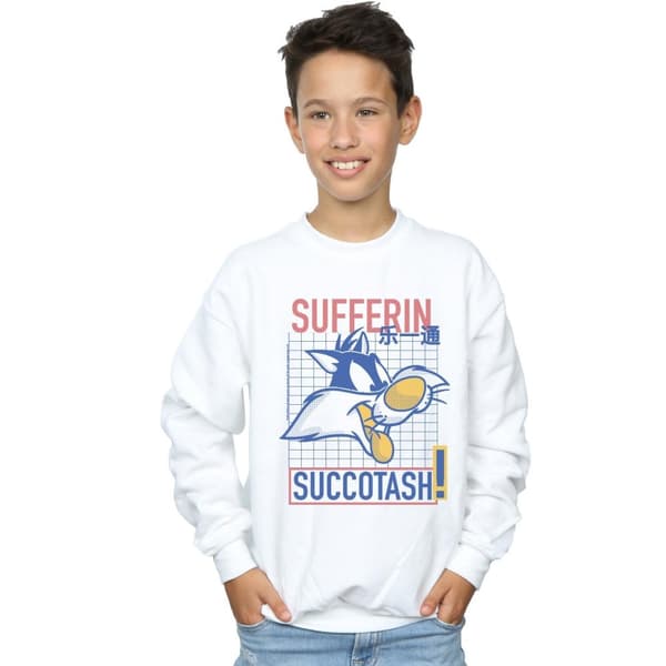 Looney Tunes Boys Sylvester Sufferin Succotash Sweatshirt