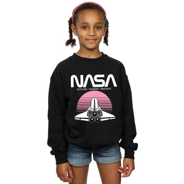 NASA Girls Space Shuttle Sunset Sweatshirt