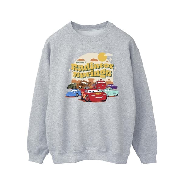 Disney Mens Cars Radiator Springs Group Sweatshirt