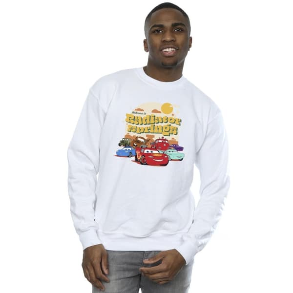 Disney Mens Cars Radiator Springs Group Sweatshirt