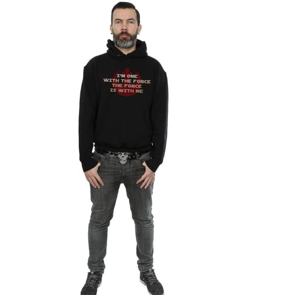 Star Wars Mens Rogue One I´m One With The Force Red Hoodie