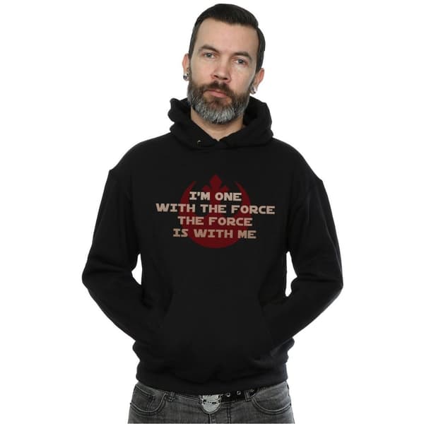 Star Wars Mens Rogue One I´m One With The Force Red Hoodie