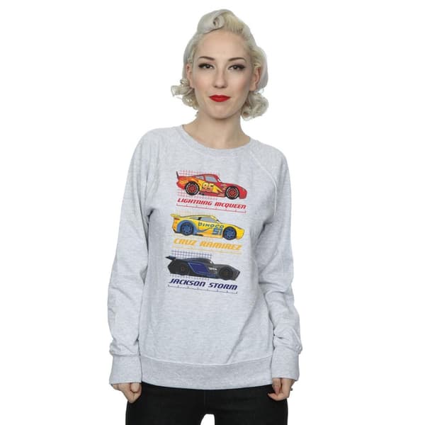 Disney Womens/Ladies Cars Racer Profile Sweatshirt
