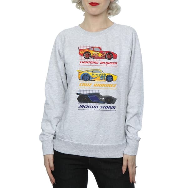 Disney Womens/Ladies Cars Racer Profile Sweatshirt