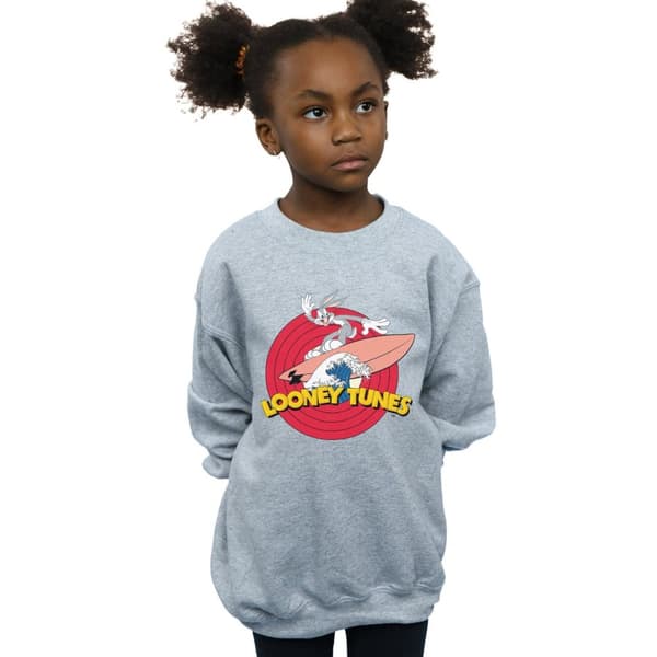 Looney Tunes Girls Bugs Bunny Surfing Sweatshirt