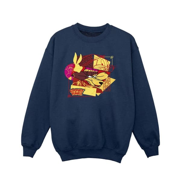 Looney Tunes Girls Wile E Coyote Bugs Rabbit New Year Sweatshirt