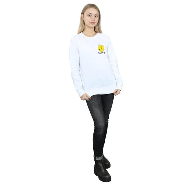 Looney Tunes Womens/Ladies Tweety Pie Head Sweatshirt