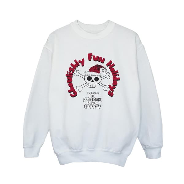 Disney Pojkar The Nightmare Before Christmas Ghouishly Fun Holidays Sweatshirt