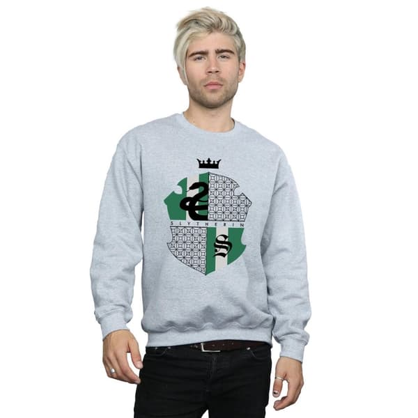 Harry Potter Mens Slytherin Shield Sweatshirt