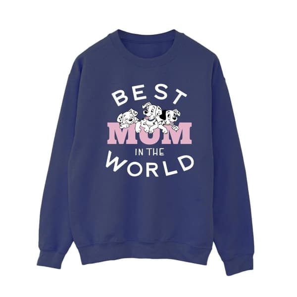 Disney Womens/Ladies 101 Dalmatians Best Mum In The World Sweatshirt