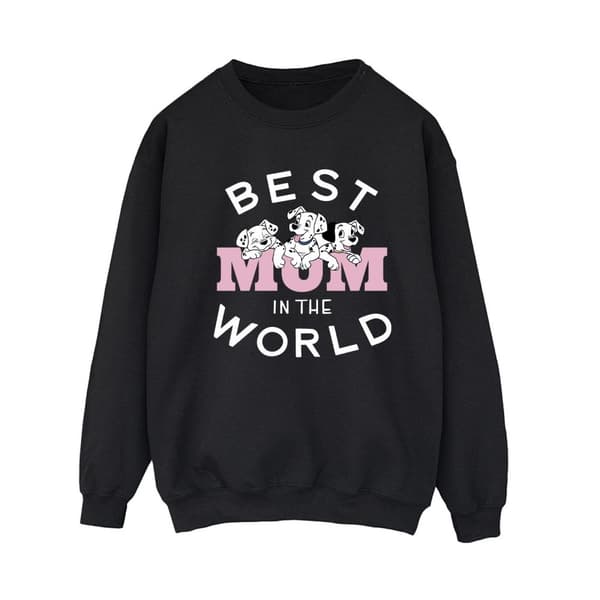 Disney Womens/Ladies 101 Dalmatians Best Mum In The World Sweatshirt