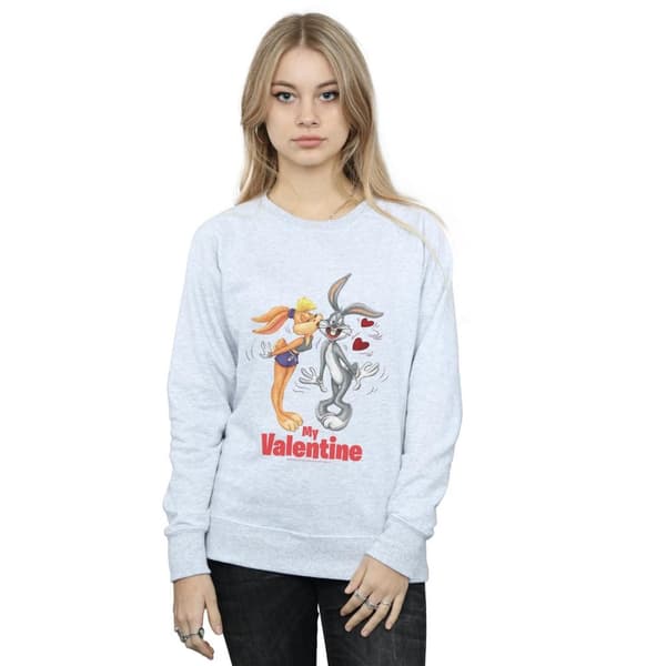 Looney Tunes Dam/Tjej Bugs Bunny And Lola Alla hjärtans dag-tröja
