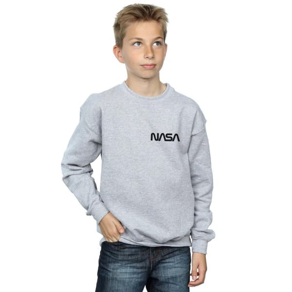 NASA Pojkar Modern Logo Chest Sweatshirt