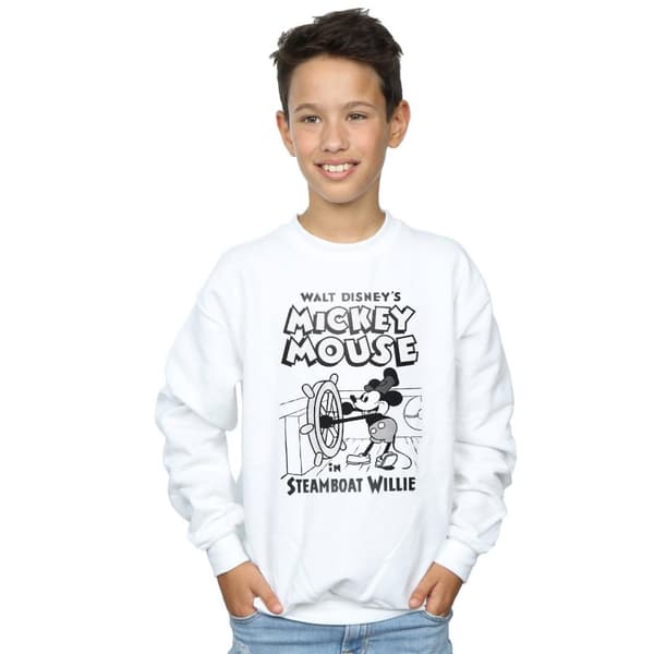 Disney Boys Mickey Mouse Steamboat Willie Sweatshirt