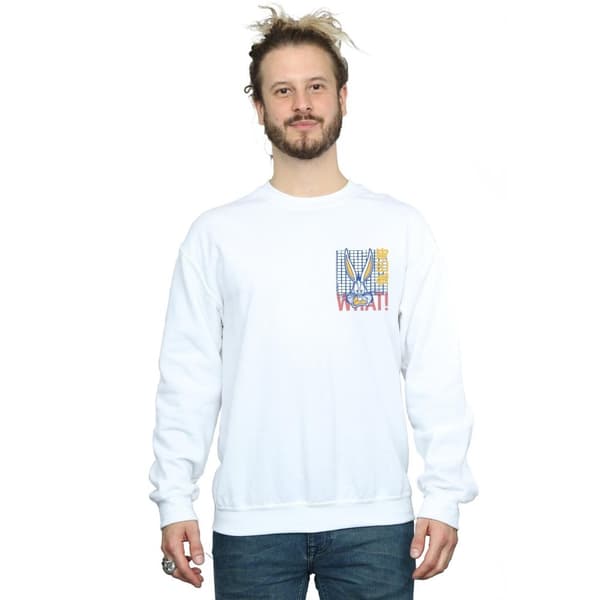 Looney Tunes Mens Bugs Bunny What Sweatshirt