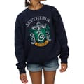 Miniatyrbilde 3 av 5: Harry Potter Girls Slytherin Crest Sweatshirt