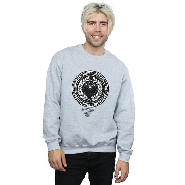 Looney Tunes Mens Taz Greek Circle Sweatshirt