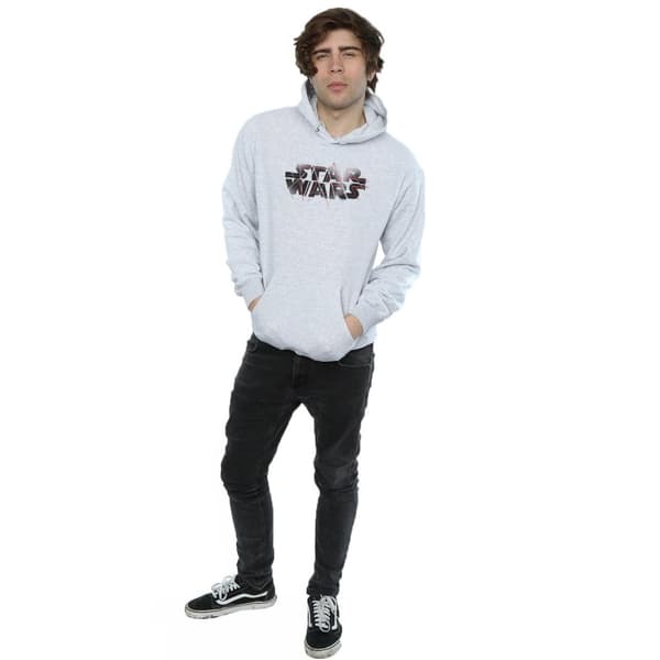 Star Wars Mens The Last Jedi Spray Logo Hoodie