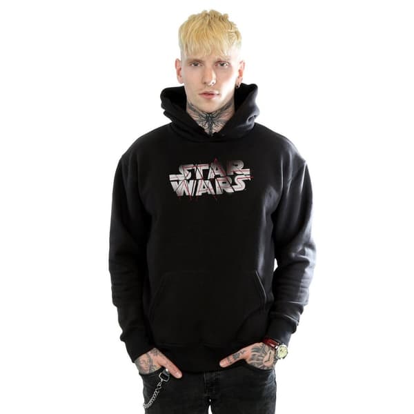 Star Wars Mens The Last Jedi Spray Logo Hoodie