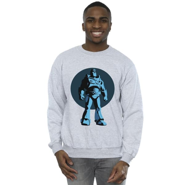 Disney Mens Lightyear Buzz Standing Circle Sweatshirt