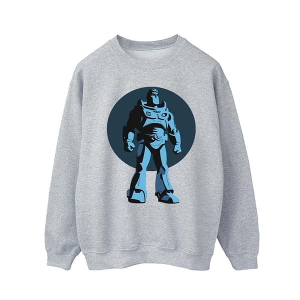 Disney Mens Lightyear Buzz Standing Circle Sweatshirt