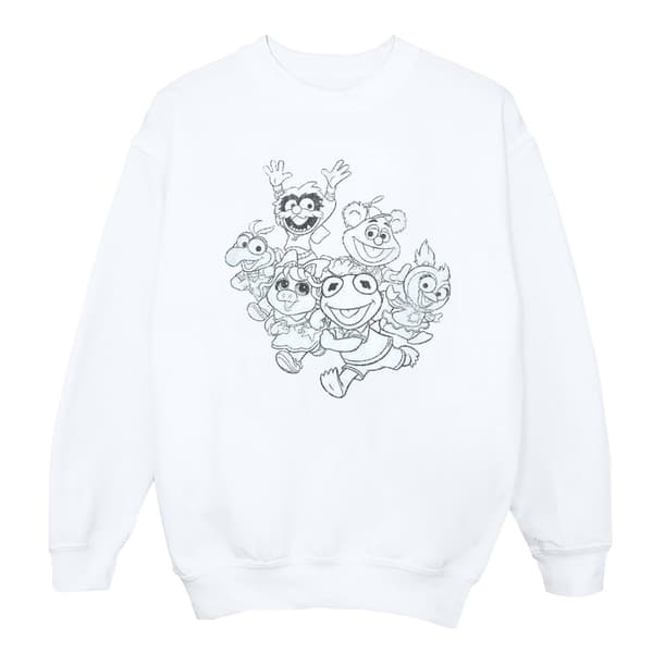 Disney Mens The Muppets Muppet Babies Mono Group Sweatshirt