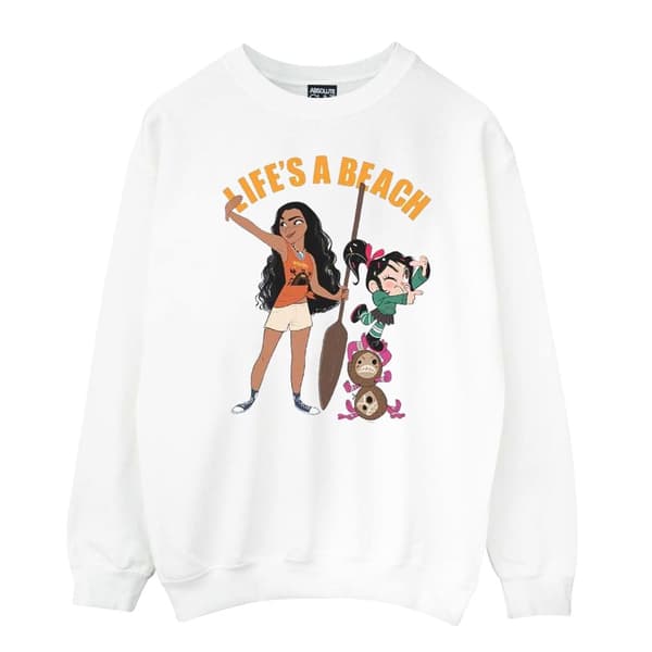 Disney Pojkar Wreck It Ralph Moana And Vanellope Sweatshirt
