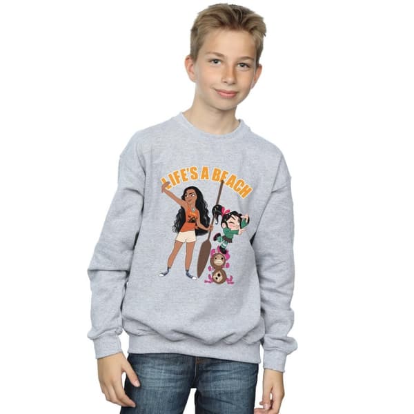 Disney Pojkar Wreck It Ralph Moana And Vanellope Sweatshirt