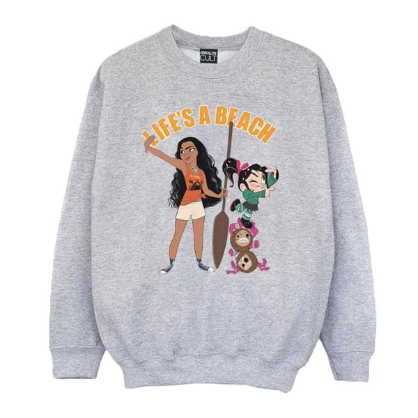 Disney Pojkar Wreck It Ralph Moana And Vanellope Sweatshirt