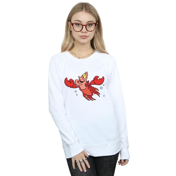 Disney Womens/Ladies The Little Mermaid Sebastian Bubbles Sweatshirt
