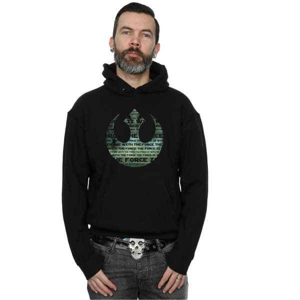 Star Wars Herr Rogue One I´m One With The Force Alliance Emblem Grön Huvtröja