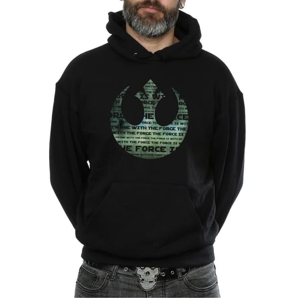 Star Wars Herr Rogue One I´m One With The Force Alliance Emblem Grön Huvtröja