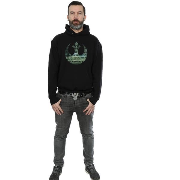 Star Wars Herr Rogue One I´m One With The Force Alliance Emblem Grön Huvtröja