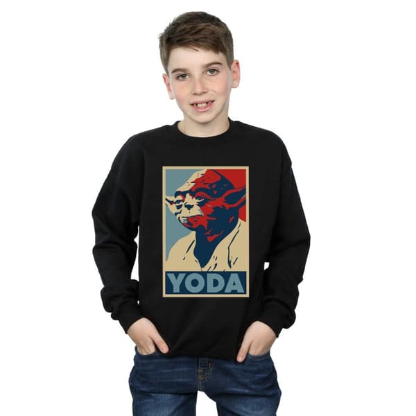 Star Wars Sweatshirt med Yoda-affisch för pojkar