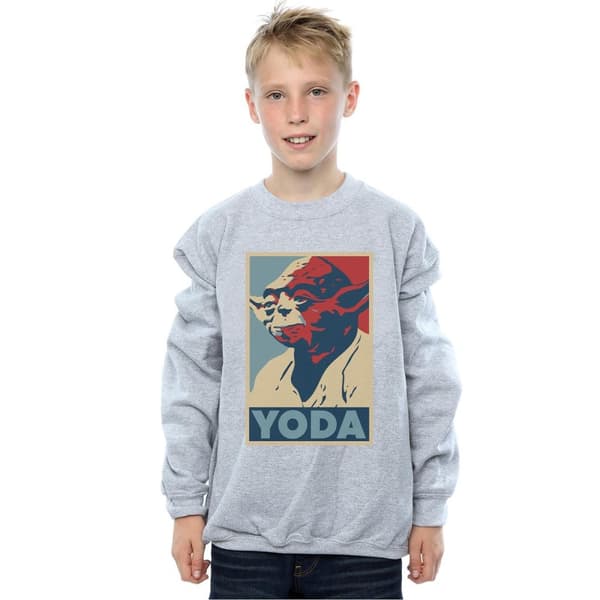 Star Wars Sweatshirt med Yoda-affisch för pojkar