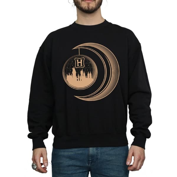 Harry Potter Mens Hogwarts Moon Sweatshirt