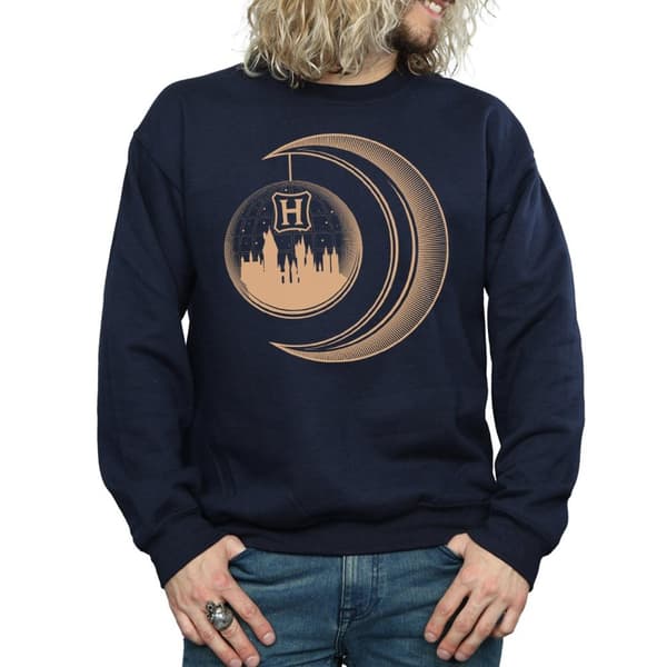 Harry Potter Mens Hogwarts Moon Sweatshirt
