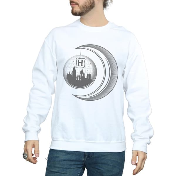 Harry Potter Mens Hogwarts Moon Sweatshirt
