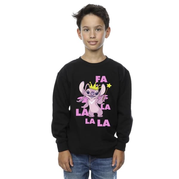 Disney Boys Lilo & Stitch Angel Fa La La Sweatshirt