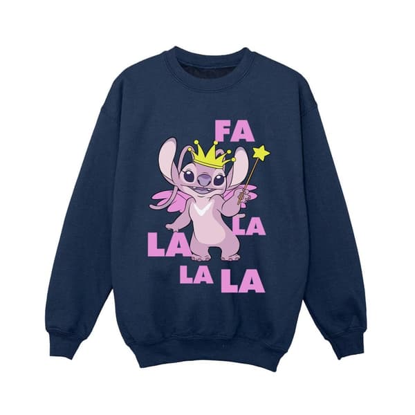 Disney Boys Lilo & Stitch Angel Fa La La Sweatshirt