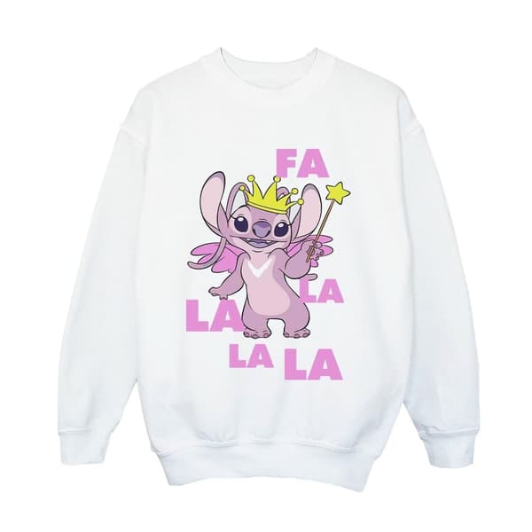 Disney Boys Lilo & Stitch Angel Fa La La Sweatshirt