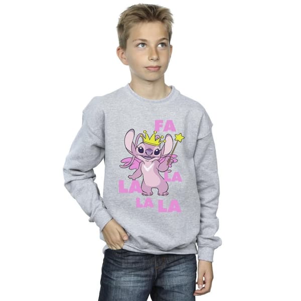 Disney Boys Lilo & Stitch Angel Fa La La Sweatshirt