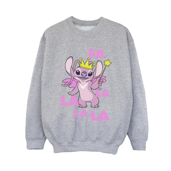 Disney Boys Lilo & Stitch Angel Fa La La Sweatshirt