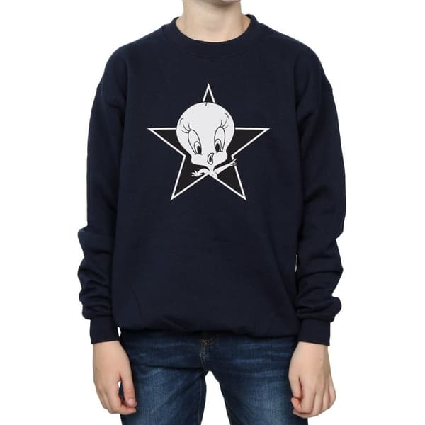 Looney Tunes Boys Tweety Pie Mono Star Sweatshirt