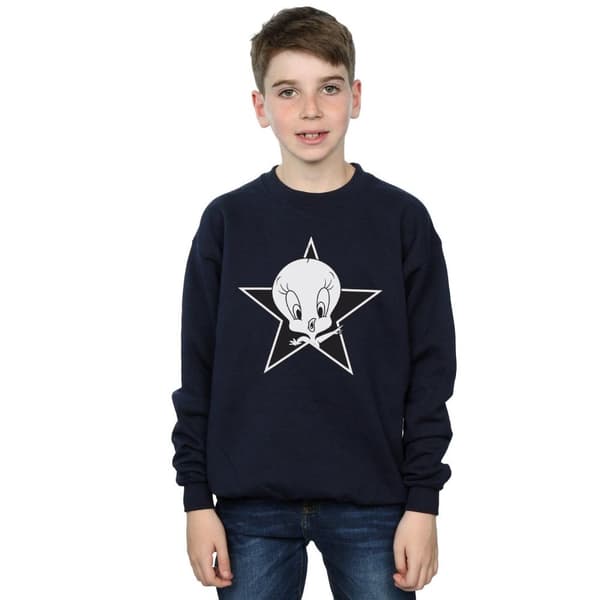 Looney Tunes Boys Tweety Pie Mono Star Sweatshirt