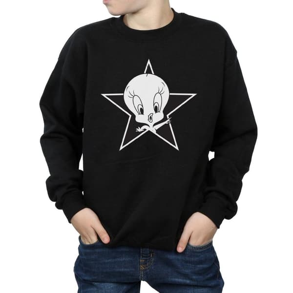 Looney Tunes Boys Tweety Pie Mono Star Sweatshirt