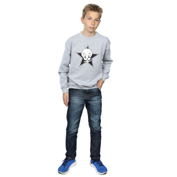Looney Tunes Boys Tweety Pie Mono Star Sweatshirt